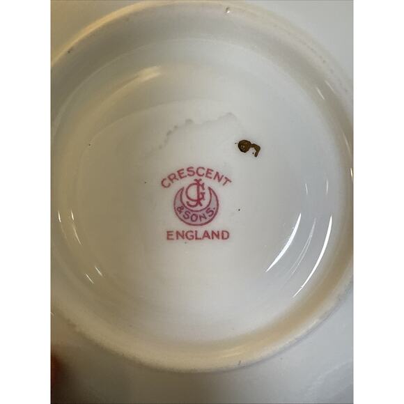 George Jones & Sons JON158 England Tea Cup/Saucer Gold Floral Lace Footed RARE 2 - Picture 14 of 15